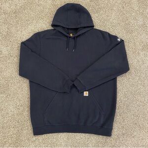 Carhartt Men's Navy Blue Gray Pullover Hoodie